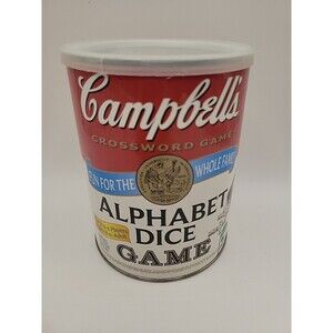 Campbell's Soup Alphabet Dice Crossword Family Game  36 Dice